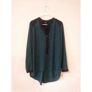 Emerald High Low Blouse